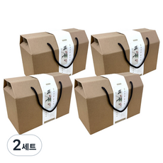 Inp 多用途繩提把盒 2號(24 x 12 x 13 cm) 4入 + 中秋花鳥圖腰帶紙 4入 組, 2套, 混合顏色