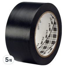 3M 地板標示 764 膠帶, 黑色, 5個