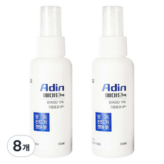 모스헌터 에이딘액 모기 진드기 기피제 고급형, 8개, 100ml
