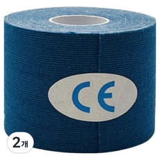 케이앤제이굿즈 편리 근육테이프 다크 블루 5cm x 5m, 2개, 1개입