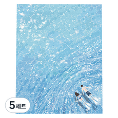 플레이어바웃 DIY 명화 유화 그림그리기 세트 40 x 50 cm, 물결의 하모니, 5세트
