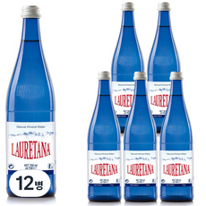 라우레타나 블루 천연광천수, 12개, 750ml