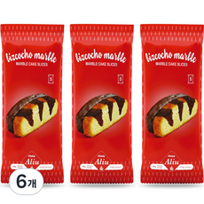 인파나사 마블케이크 슬라이스, 6개, 200g