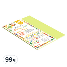 종이문화 스타일리쉬 얇은 혼합색지 80g No 05 SN Green Tone, A3, 99개