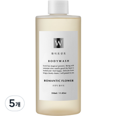 화이트센트 크림샤워 모이스처 바디워시 로맨틱 플라워, 350ml, 5개