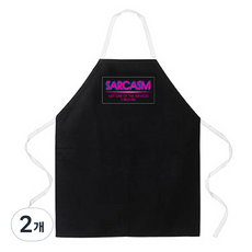 애티튜드에이프런즈 사카즘 에이프런, 혼합 색상, 2개