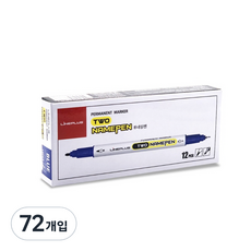 Lineplus Line Plus雙頭簽字筆, 72件, 藍色