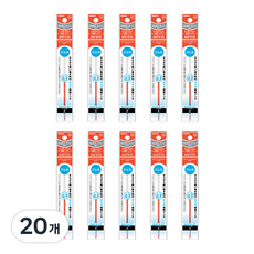 제브라 사라사 프레필 중성펜 리필심 NJK 0.3mm, 레드, 20개