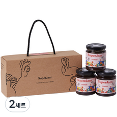 슈퍼잼 스트로베리 잼 212g x 3p 선물세트, 2세트, 636g