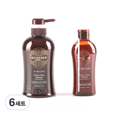 리체나 골드 헤나 한방 클리닉 샴푸 500ml + 200ml 세트, 6세트