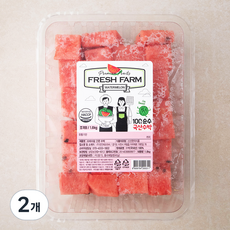 프레쉬팜 간편 수박, 1.6kg, 2개