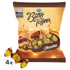 아코르 버터 토피 초코, 100g, 4개
