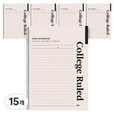 ibis 纖薄單環筆記本 A5, 豆漿色, 15個