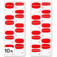 Bellancy Real Gel Nail Strip 高級指甲貼 22p, Edge Mini Heart, 10組