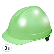 동명 투구형 안전모 DMS-1001F, 라이트그린, 3개