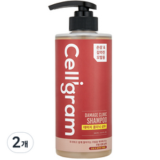 셀리그램 데미지 클리닉 샴푸 손상케어, 2개, 500ml