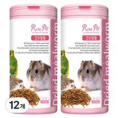 로라펫 건조밀웜 간식, 115g, 12개