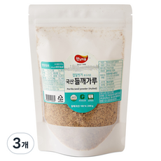 햇님마을 껍질벗긴 국산 들깨가루, 200g, 3개
