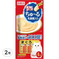 챠오츄르 고양이 유산균이 들어가있는 츄르, 참치, 14g, 8개