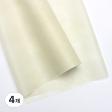 리드홈 전통 공예 의류 꽃 선물 포장용 색한지 롤타입 58cm x 9m, 베이지, 4개