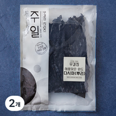 주일 무결점 해풍맞은 완도 다시마 뿌리, 2개, 150g