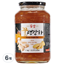 꽃샘 꿀생강차, 1kg, 6개, 1개입