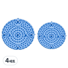 Solsoldamda 清涼腳底指壓墊 55cm + 35cm 組合, 4套, 藍色