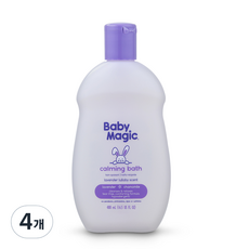 베이비매직 유아 카밍베스 New 라벤더향, 488ml, 4개