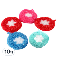 Sunwoo Land 可愛花朵亞克力洗滌器隨機發貨, 1入, 10個