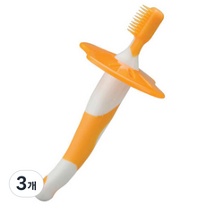 Combi 康貝 嬰兒牙刷第 2 步, 橘子, 3個