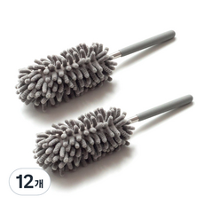 모나코올리브 황사 꽃가루 극세사 먼지털이, 모던그레이, 12개