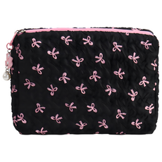 甜美高級感蝴蝶結大容量化妝包/手拿長包