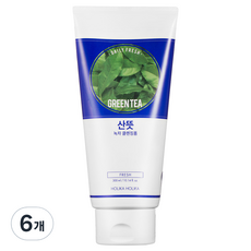 홀리카홀리카 데일리 프레시 산뜻 녹차 클렌징 폼, 6개, 300ml
