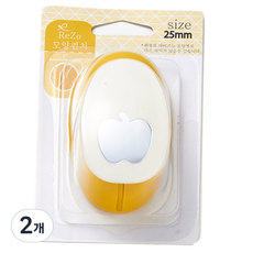 포코스 모양펀치 R-25, 사과, 2개