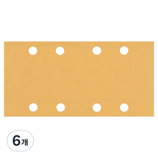 보쉬 EXPERT C470 사각 8홀 찍찍이 P100 93 x 186 mm 10p 2608900874, 6개