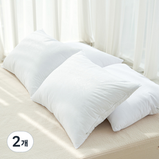 Simflux 蓬鬆柔軟可調節高度枕芯, 白色, 2個