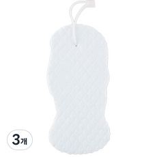 바이핏 3D 스펀지 압축 소프트 때밀이, 화이트, 1개입, 3개