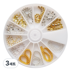 Nail-a 美甲寶石貼飾, 086 圓珠鍊, 3套