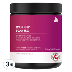 잠백이 아지노 BCAA 포도, 3개, 300g