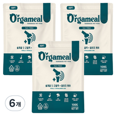 올가밀 강아지 소프트 가수분해 반습식 사료 오리 + 황태, 뼈/관절강화, 100g, 6개