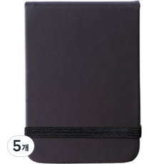 제이포 휴대용 양면 절취라인 미니 수첩 96매, 블랙, 5개