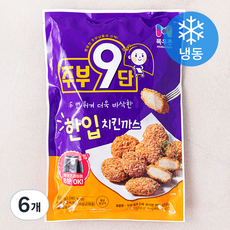 목우촌 주부9단 두 번 튀겨 더욱 바삭한 한입 치킨까스 (냉동), 500g, 6개