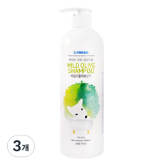 포켄스 강아지 마일드 올리브 샴푸, 1L, 1개입, 3개