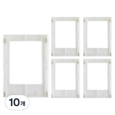 스타리움 냉장고 현관 사진 메모 자석 케이스, 투명, 10개