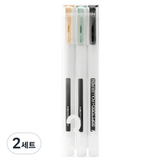 KaCO TECHFLOW 鋼珠筆 0.5mm 3支組, 2套, 綠色, 橘色, 黑色