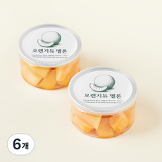 컷팅 오렌지듀 멜론, 200g, 6개
