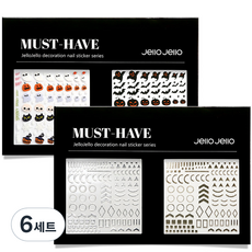 젤로젤로 머스트해브 젤네일 스티커 2종 세트, JNC-02, 6세트