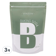 비즐리 베이킹소다 프리미엄 세제, 1kg, 3개