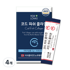 뉴로하스 코드 피쉬 콜라겐 스틱형 영양제, 4개, 60g