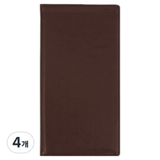 디루소 메트로폴리스 클래식 포켓 빌패드, 버건디, 4개